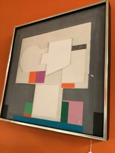 Norio Azuma (Japonés-Americano, 1928-2004) Color Serigrafía sobre Lienzo “Interior” - Imagen 1 de 2