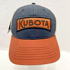 Cappello Kubota Trattore Camionista Maglia Regolabile Ricamo Azienda Nuovo con etichette Arancione Nero - Foto 1 di 5