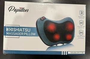 Papillon 3D Shiatsu Massager Pillow With Heat - Model # JH-116 - Picture 1 of 3