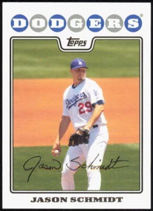 Carta baseball 2008 Topps #516 Jason Schmidt Los Angeles Dodgers FACSIMILE AUTO - Foto 1 di 2