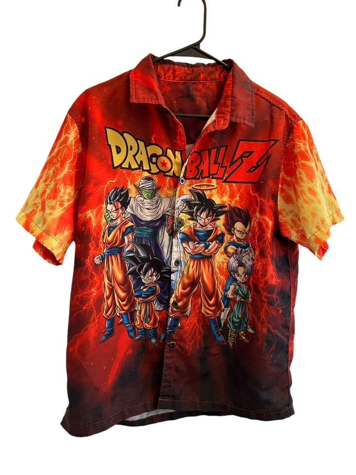 Camisa Abotonada Dragon Ball Z Goku Vegeta Piccolo Gohan Ver Medidas A continuación Foto 1 de 4