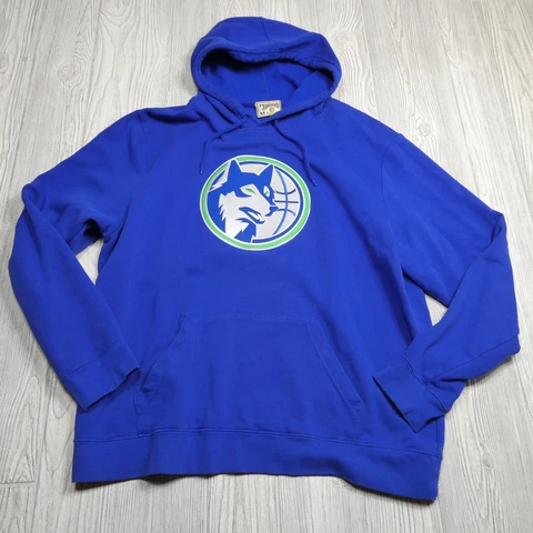 Hardwood Classics Hoodie Adult L Minnesota Timberwolves Sweatshirt Throwback Cover
