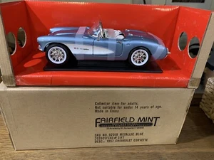 FAIRFIELD MINT 1957 CHEVROLET CORVETTE METALLIC BLUE 1/18 - Picture 1 of 5