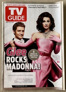 TV GUIDE Magazine April 19 - 25, 2010 Issue - Glee Rocks Madonna • Cast of Lost - Picture 1 of 8