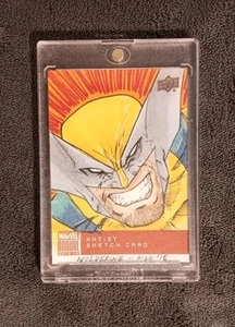 WOLVERINE 1 of 1 MARVEL ANNUAL SKETCH CARD BY MIKE VAN ORDEN - Picture 1 of 2