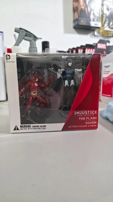 Injustice Gods Among Us THE FLASH Vs RAVEN 2-Pack 3.75 Action Figure Set DC NEW - Image 1 of 4