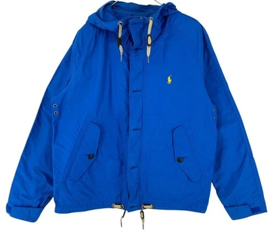 RALPH LAUREN Manteau Pour Hommes Veste À Capuche Bleue Taille M - Photo 1/4