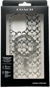 Neu in Verpackung Coach Handyhülle Magsafe iPhone 15 Pro Max Clear Forest/Gray Ombre versiegelt - Bild 1 von 8