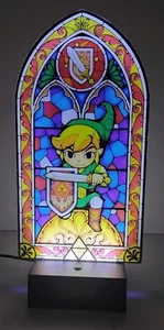 PALADONE OFICIAL NINTENDO LEGEND OF ZELDA LINK'S LUZ VITRAL LÁMPARA DE ESCRITORIO - Imagen 1 de 11