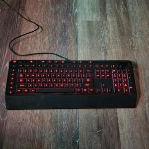 Microsoft Sidewinder X4 1421 USB Wired Gaming Keyboard KU-0951 Blk X821562-001 - Picture 1 of 17