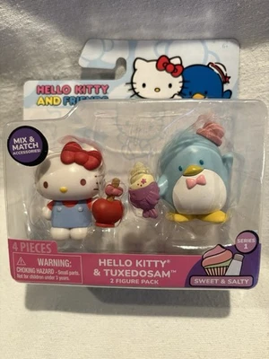 NUEVO Hello Kitty & Friends 2” Figuras HELLO KITTY & TUXEDOSAM Serie 1 JUGUETES NUEVO Foto 1 de 4