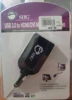 SIIG USB 3.0 to VGA Multi Monitor Video Adapter (JU-VG0211-S1) - Image 1 of 2