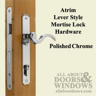 Atrium Mortise Lock With Thumb Turn Polished Chrome Atrium Door Lever - Image 1 of 4