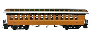 N Athearn 11929 50' Overland Denver & Rio Grand West Coach#317 knuc cplr+mtl whl - Picture 1 of 5