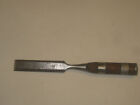 Antique Wood Tools Vintage Germany 1" Bevel edge through handle shank chisel