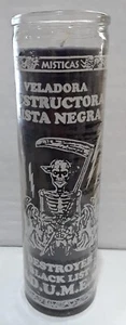 Veladora LISTA NEGRA-DESTRUCTORA (DESTRUCTOR LISTA NEGRA), Color Negro - Imagen 1 de 2