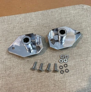 Camco 60s Vintage Oaklawn Badge Era Bass Drum Spur Mounts Brackets Nice - Picture 1 of 5