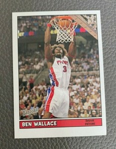 2005-06 Topps Bazooka Detroit Pistons Basketball Card #102 Ben Wallace