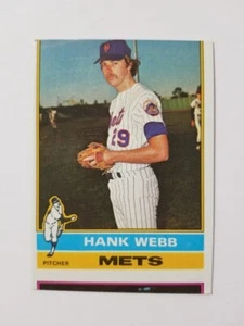 HANK WEBB 1976 TOPPS BASEBALL CARD #442 NEW YORK METS MISCUT - Picture 1 of 2