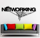 Wall Stickers Vinyl Decal Networking Internet Spider Web Technology IT (ig1443)