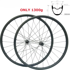 29er Carbon Fiber Mountain Bike Wheelset 27x25mm Tubeless Bicycle Wheelset - Picture 1 of 18
