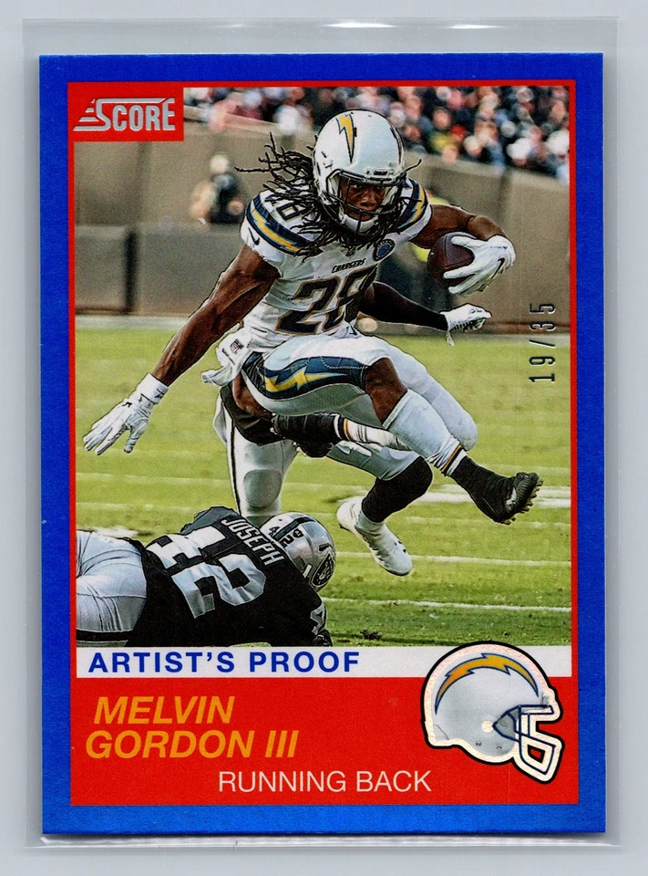 2019 Score #23 Melvin Gordon III Artist's Proof #/35 - Image 1 of 2