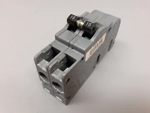 Interruptor de repuesto Zinsco 15 amperios de doble polo UBI 15A UBIZ-215 - Imagen 1 de 6