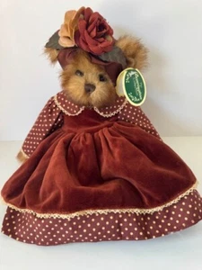 Bearington Otoño Peluche 12" - Vestido Borgoña y Sombrero Floral - Coleccionable Retirado - Imagen 1 de 11