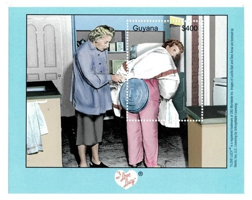 Guyana 2000 - I Love Lucy - Souvenir Stamp Sheet - Scott #3555 - MNH - Imagem 1 de 1