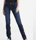 Gasoline Dark Wash Straight Leg Mid Rise Blue Denim Jeans Women's Size 8