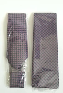 WITZROYS Men's Festive Necktie and Pocket Square Set for Wedding,Party,Prom,Anni - Picture 1 of 4