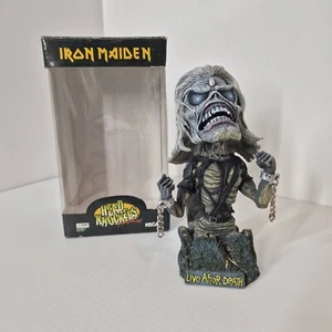 Iron Maiden - EDDIE Live After Death Handpainted NECA Head Knocker Bobble Head - Picture 1 of 8