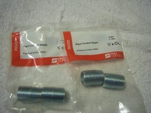 2 neue Packungen 44360 starrer Rohrnippel 1/2" 2er-Pack * KOSTENLOSER VERSAND * - Bild 1 von 4