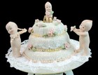 RARE Rose O'Neill Bisque Kewpie Doll Figurine 40th Anniversary Cake Topper