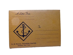 U.S Naval Training Center 1943 Talcott Letter-Booklet Sampson NY JB6B - Picture 1 of 9