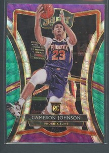 2019 Panini Select Premier Level Tri-Color Prizm Cameron Johnson #154 Rookie RC