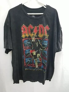 Mens Ac Dc Blow Up Your Video Black Stonewashed T-shirt, XL - Picture 1 of 5
