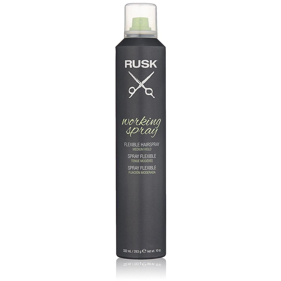 RUSK Working Spray Flexible Hairspray Medium Hold 10 Oz
