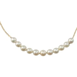Perlenkette 14 Karat Gelbgold #21490 - Bild 1 von 7