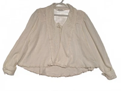 Cárdigan suéter vintage Christian Dior Neiman Marcus para mujer blanco roto talla pequeña Foto 1 de 4