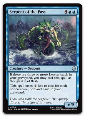 Serpent of the Pass #70 (NM) TLA Magic MTG - Image 1 of 2