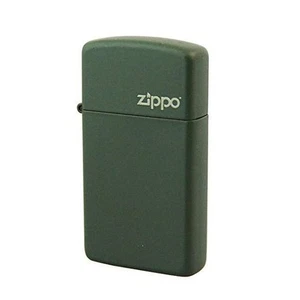 Zippo Lighter 25 ysd1627ZL Green matte slim type 5-sided finish - Picture 1 of 1