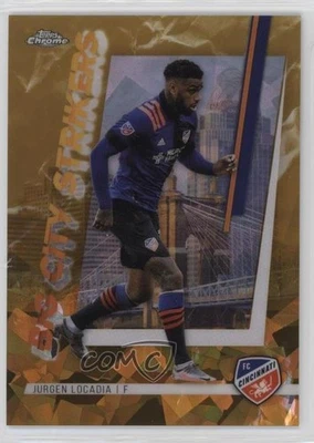 2021 Topps Chrome MLS Sapphire Edition Big City Strikers Gold /50 Jurgen Locadia - Image 1 of 2
