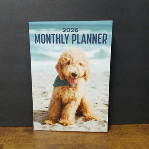 Dog Lover 2026 Monthly Planner Calendar, Goldendoodle, 32 Pages, 6.75x9.5" - Picture 1 of 5