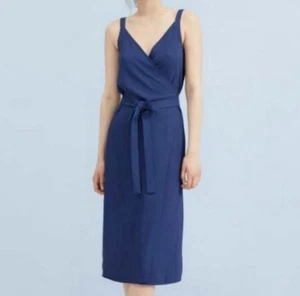 Everlane Go Weave japanisches Midi-Trägerkleid Wickelkleid Damengröße 10 " - Bild 1 von 11
