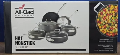 All-Clad HA1 Hard Anodized Nonstick Cookware 10pc Set - Induction Pots & Pan - Bild 1 von 4