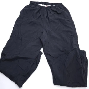 Vintage Nike Track Pants Womens Large 12-14 Black Zip Ankle  - Picture 1 of 10