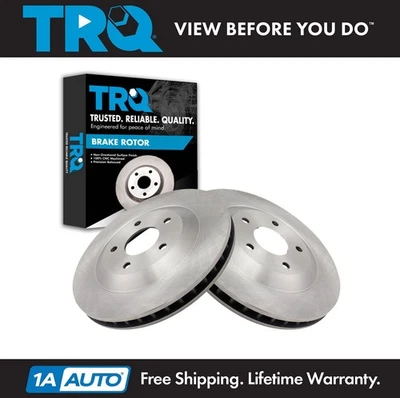 Juego de rotores de freno delanteros TRQ para Chevrolet Corvette 1997-2004 Foto 1 de 4