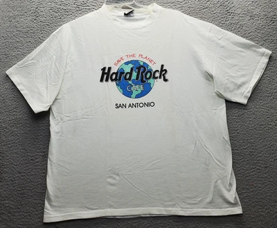 Vintage Hard Rock Cafe San Antonio T Shirt Mens One Size White Single Stitch Tee - Image 1 of 4