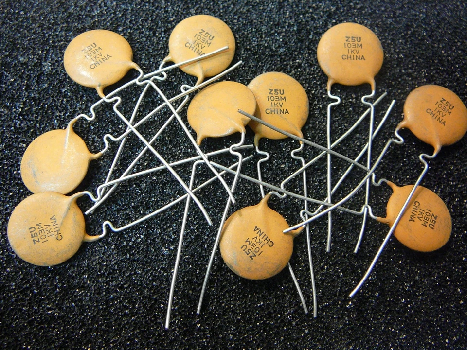 PHILIPS 0.01uF (10000pF) 1000V 20% Cerámica Disco Condensadores De Colección *NUEVO* Cantidad.5 Foto 1 de 1